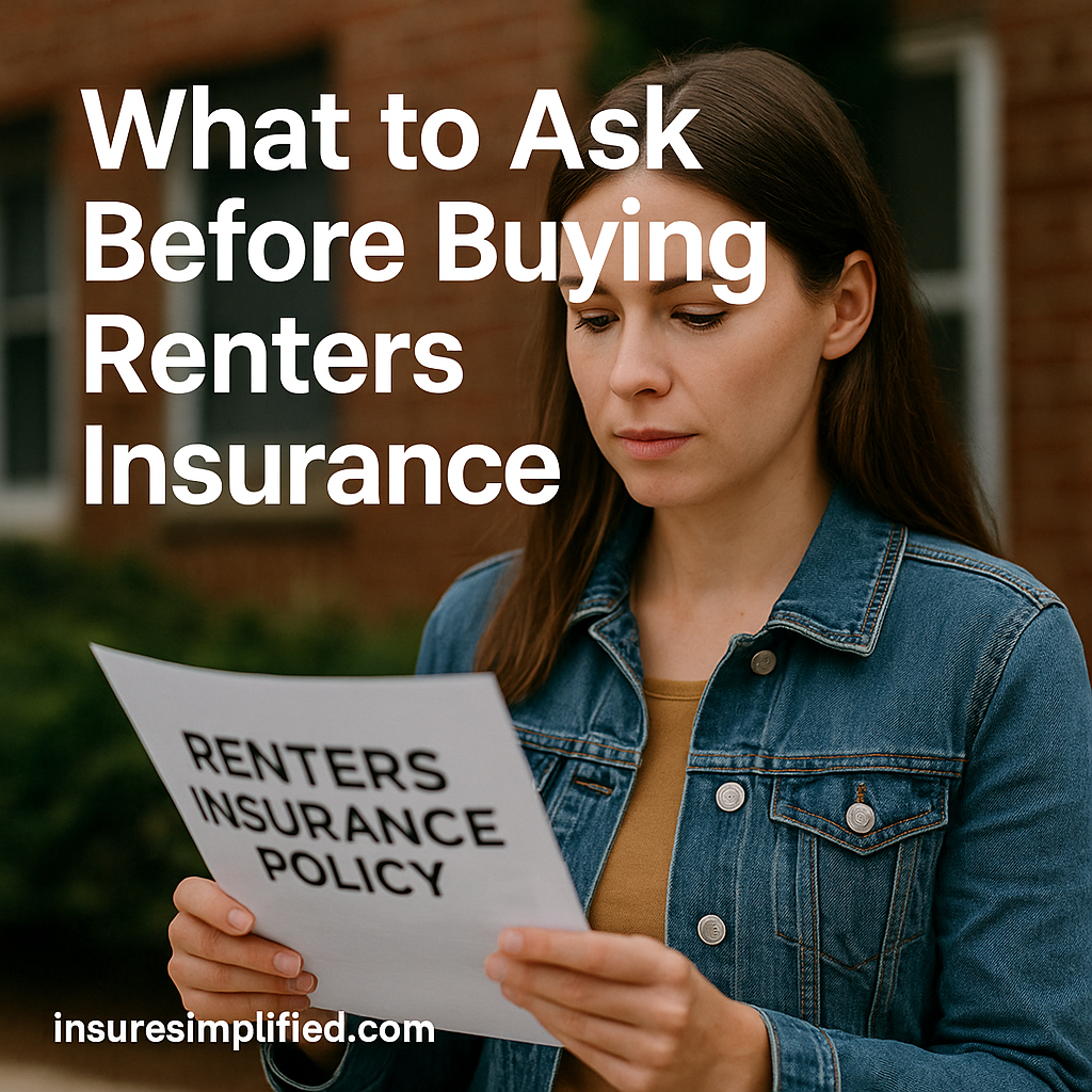 Learn the essential questions to ask before buying renters insurance. Understand coverage options, sub-limits, exclusions, deductibles, and claims so you can choose the right policy confidently.